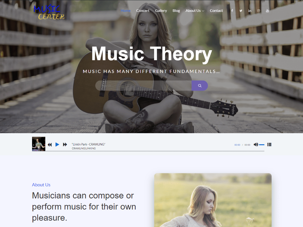 Music Center主题汉化包