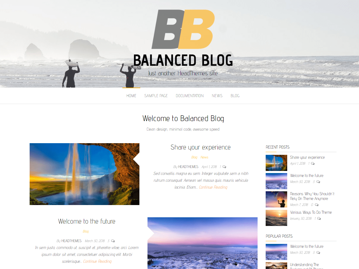 Balanced Blog主题汉化包