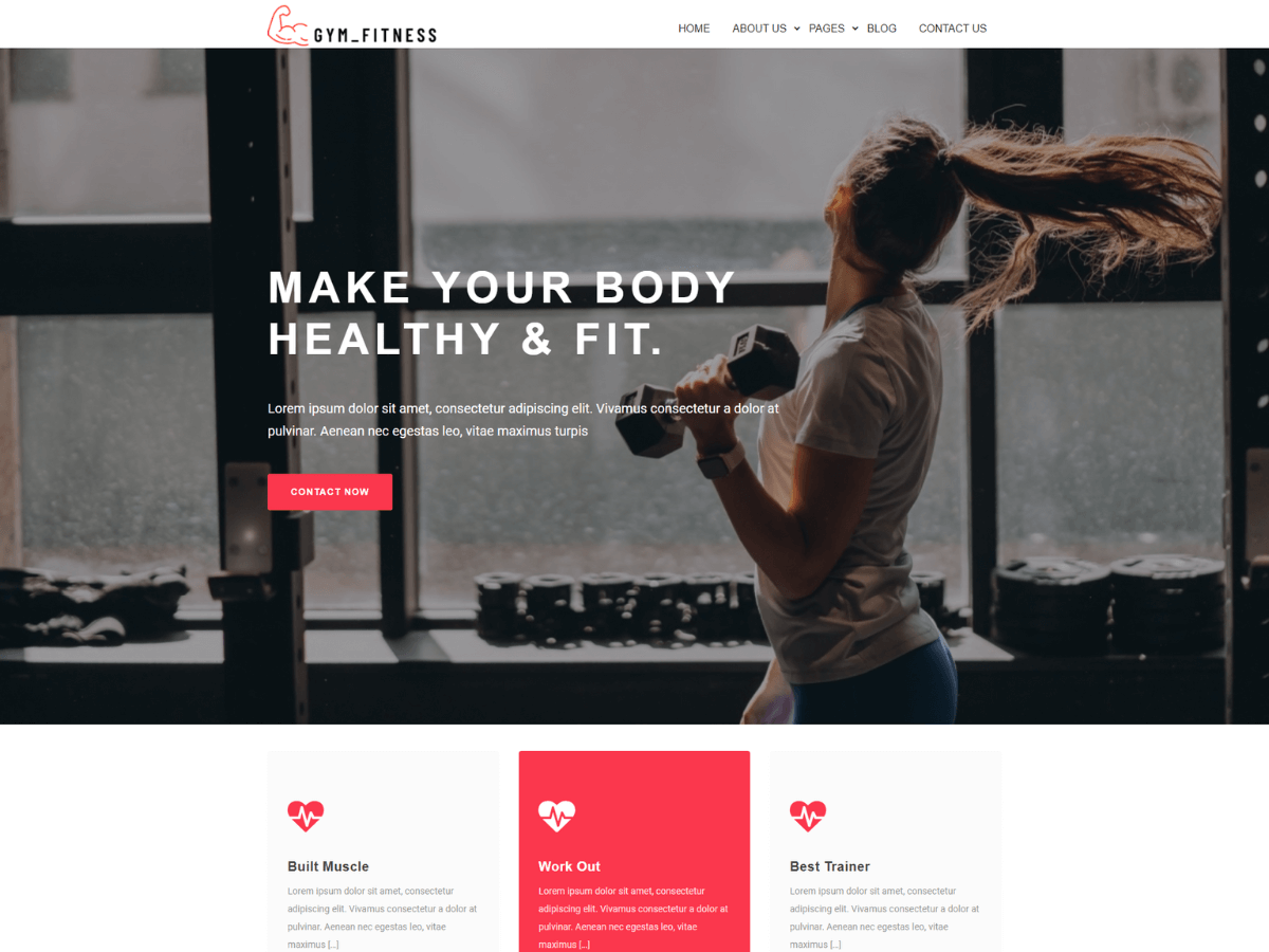 Gym Fitness WP主题汉化包