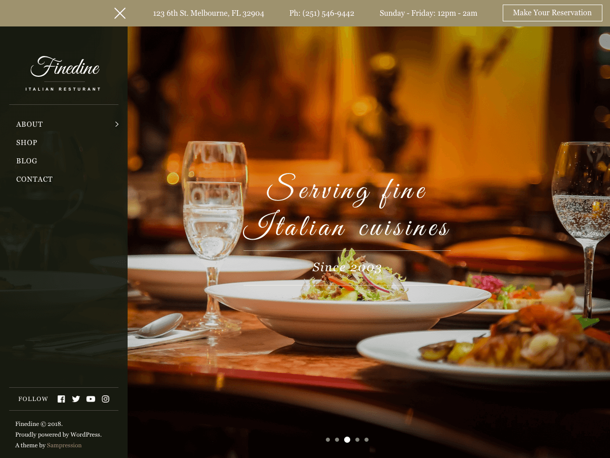 Finedine主题汉化包