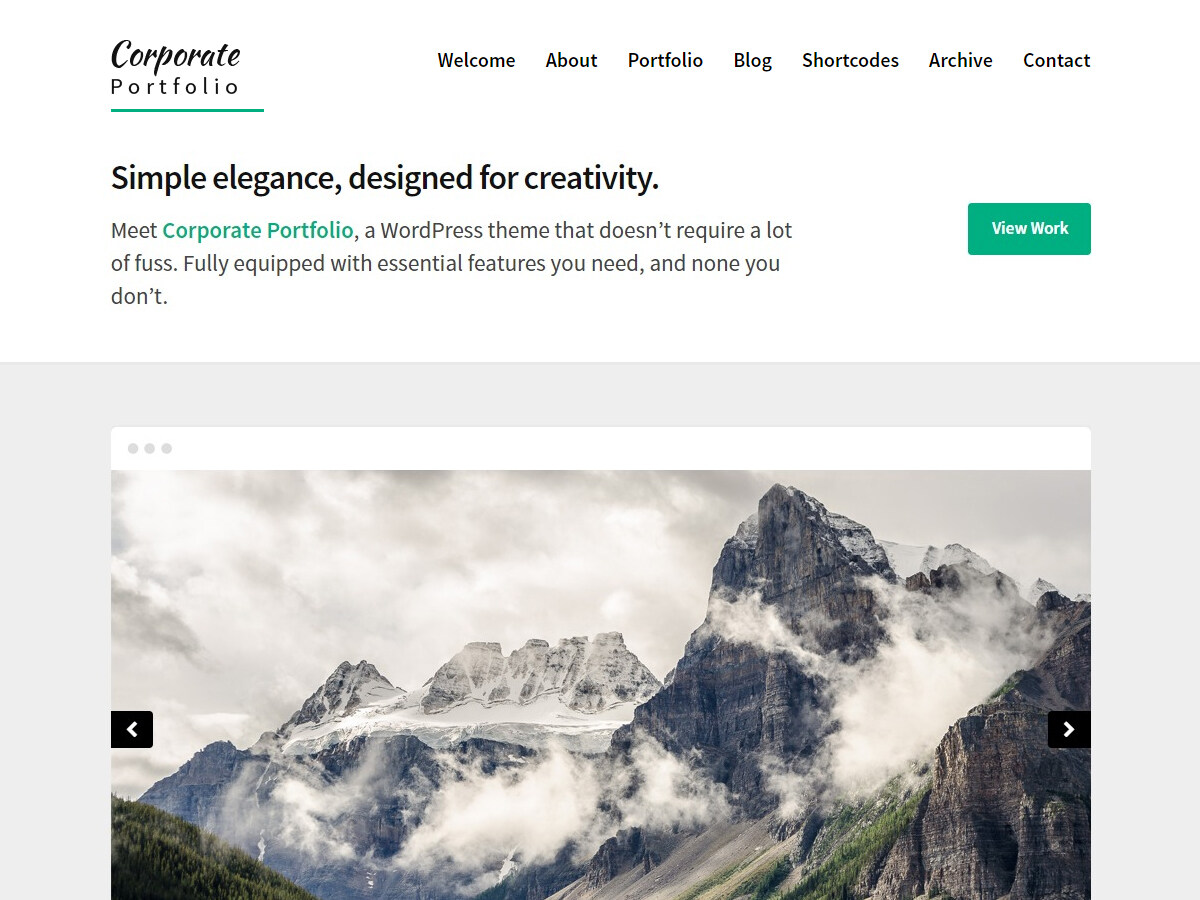 Corporate Portfolio主题汉化包