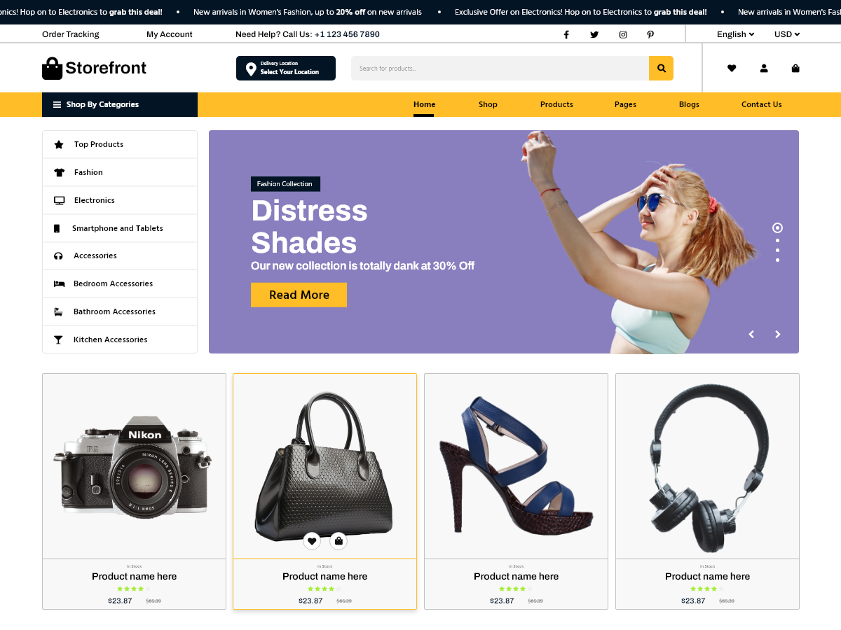 Storefront Ecommerce主题汉化包