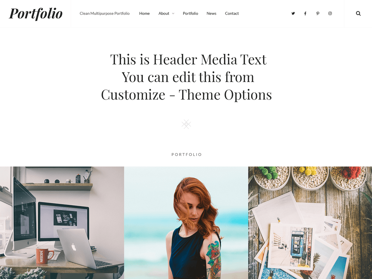 CleanPortfolio主题汉化包
