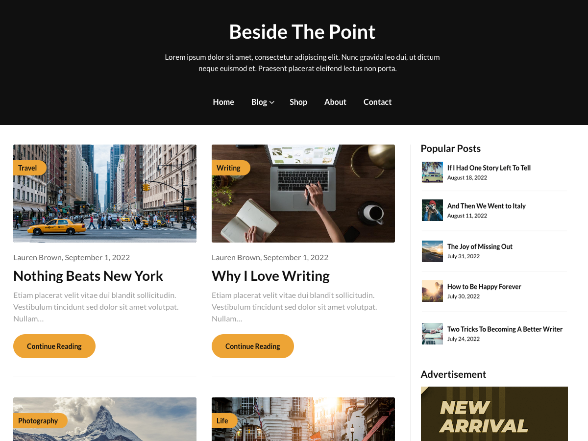 Blogger Stories主题汉化包