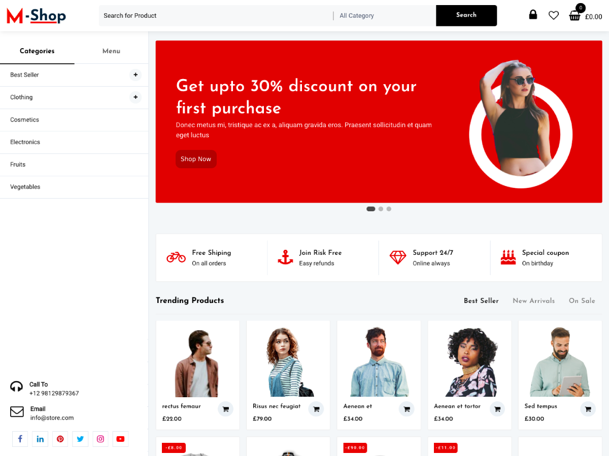 M Shop主题汉化包