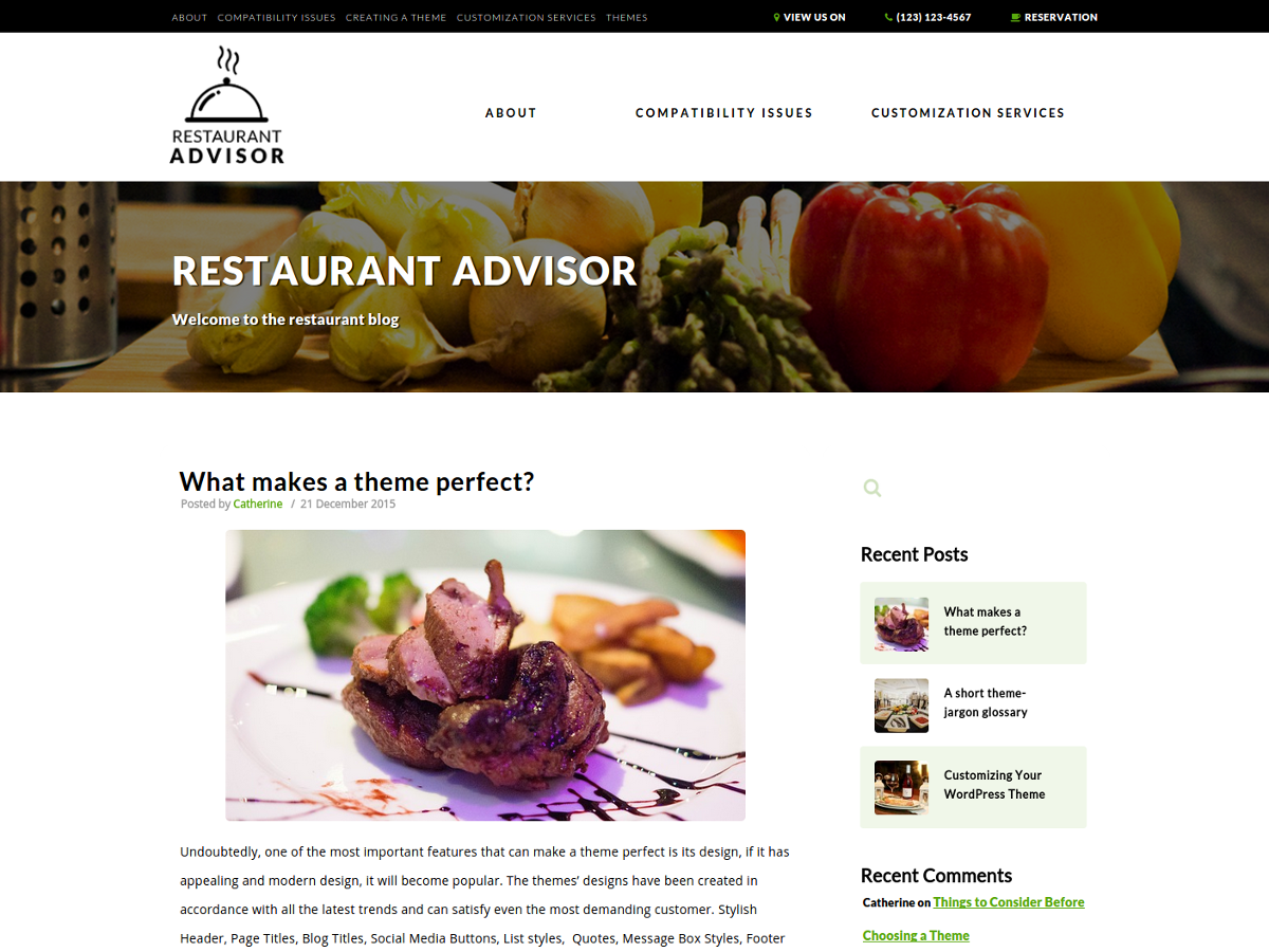 Restaurant Advisor主题汉化包