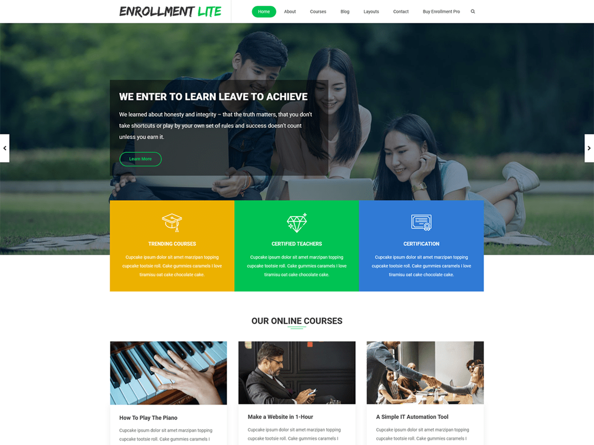 Enrollment Lite主题汉化包