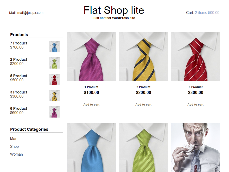 Flat Shop lite主题汉化包