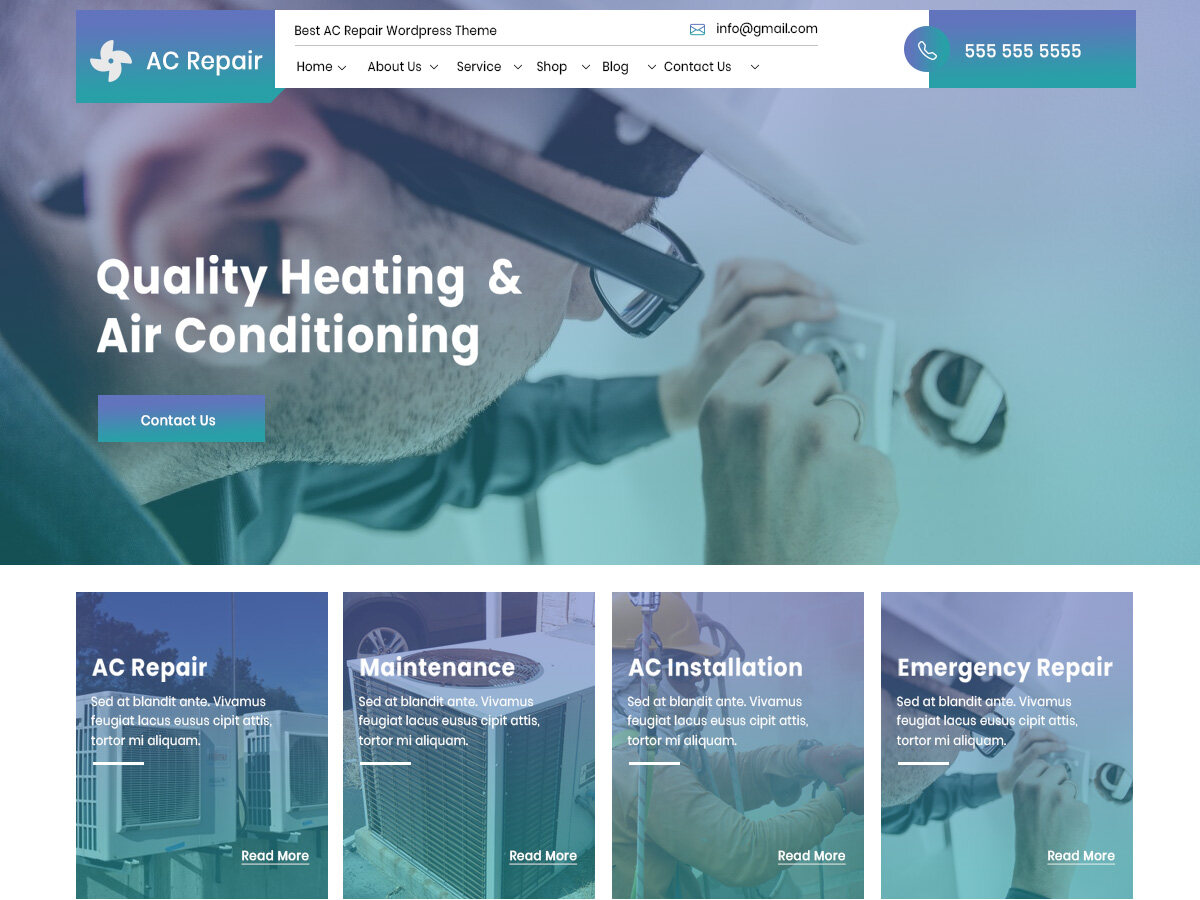 AC Repair Services主题汉化包