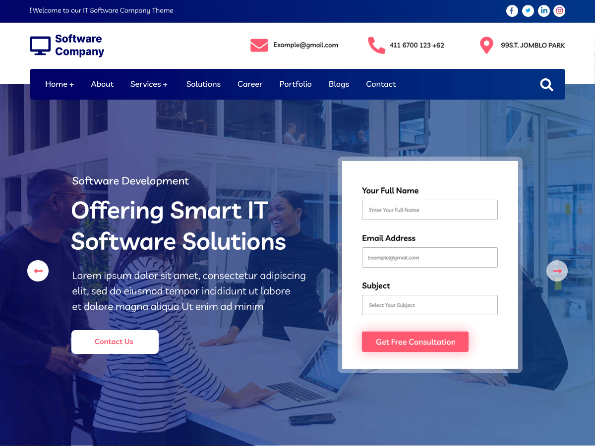 Tech Software Company主题汉化包