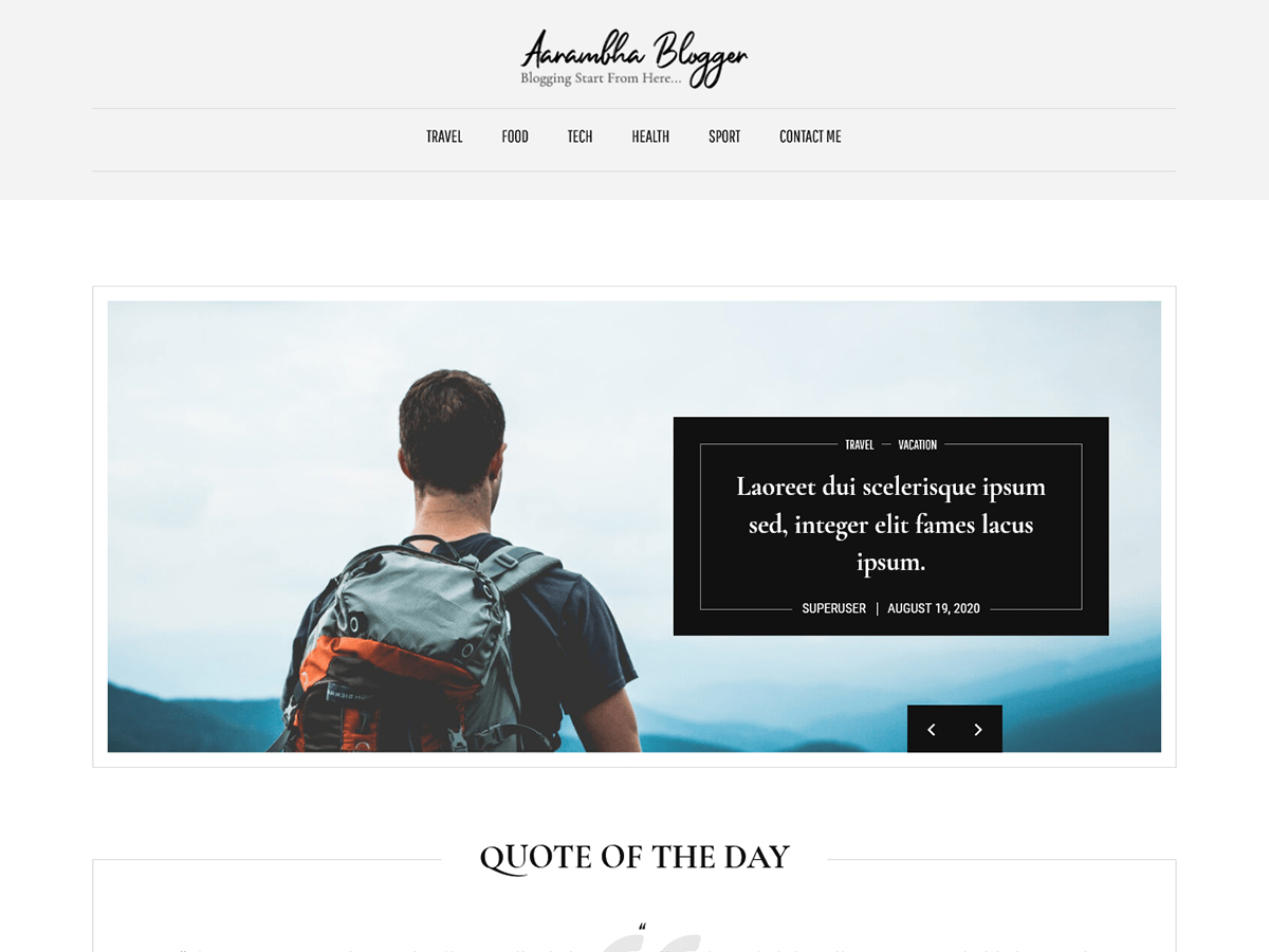 Aarambha Blogger主题汉化包