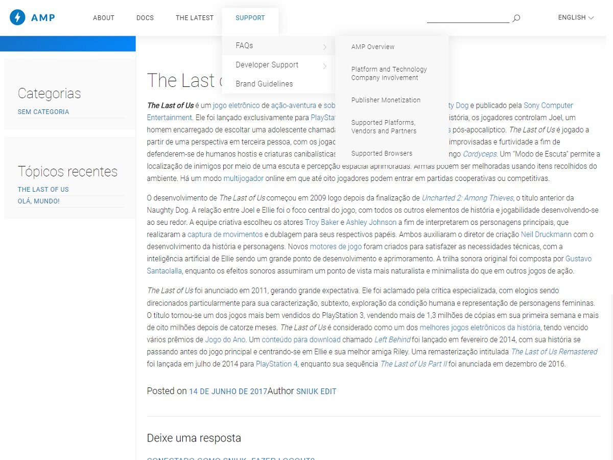 AMP – Accelerated Mobile Pages主题汉化包