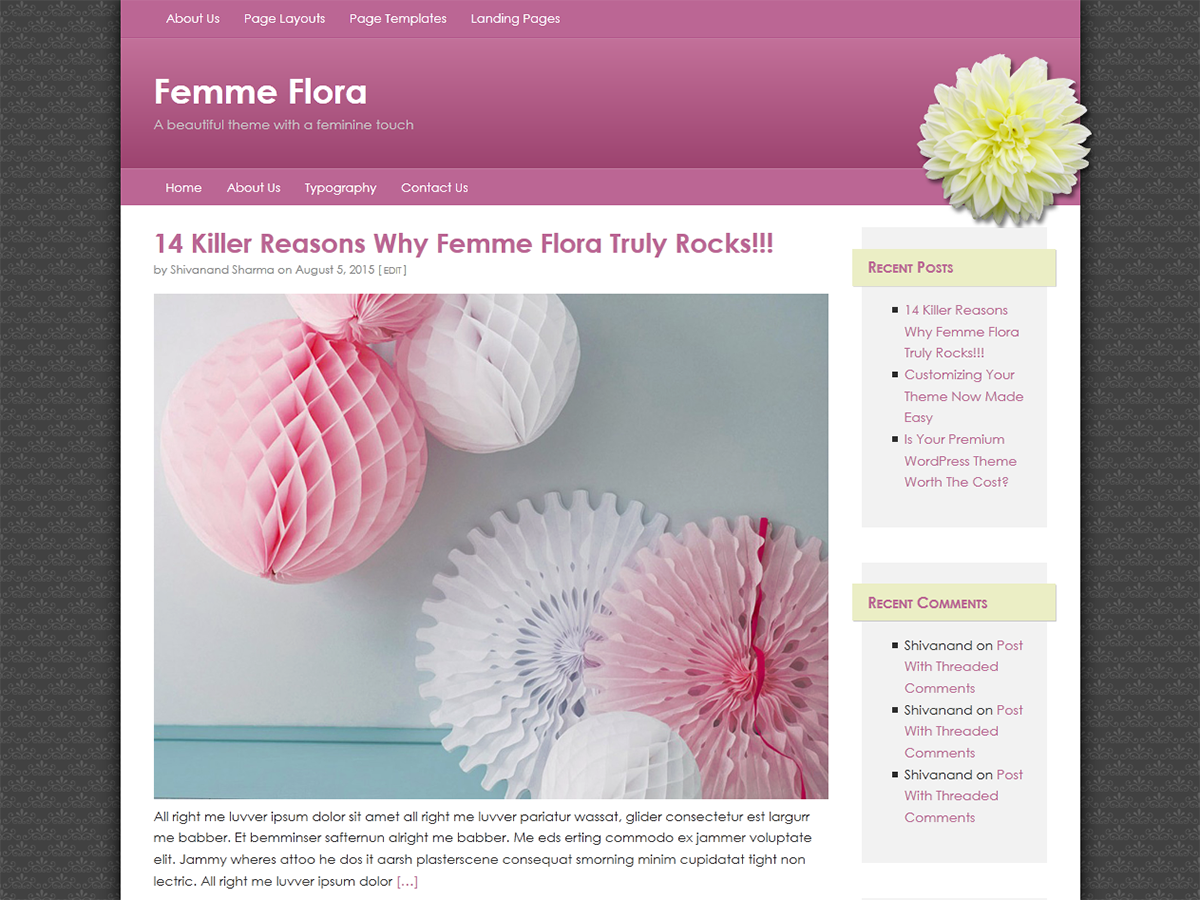 Femme Flora主题汉化包