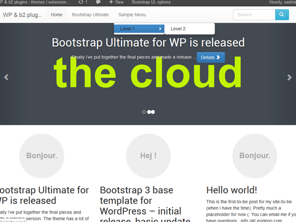 Bootstrap Ultimate主题汉化包