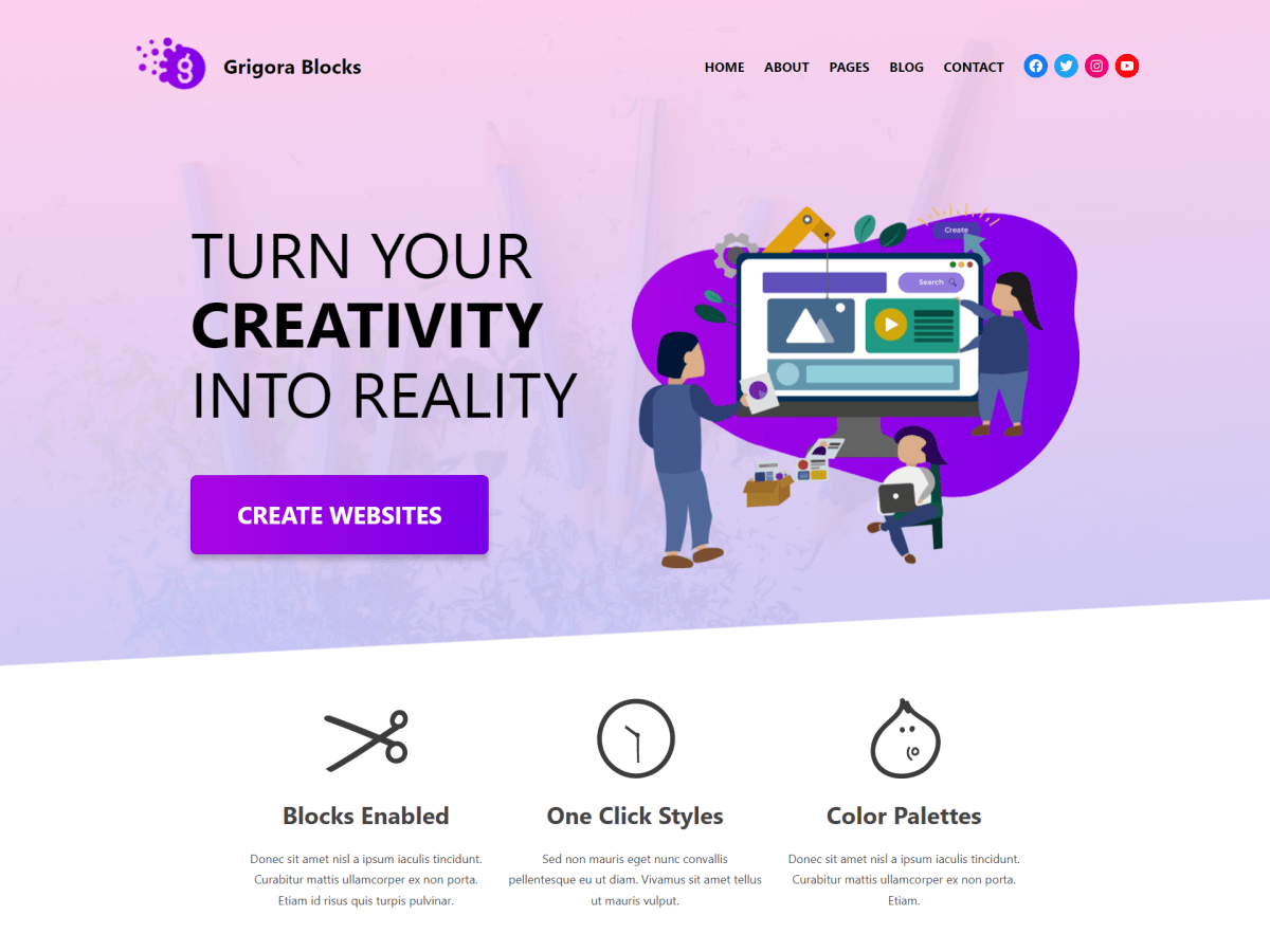 Grigora Blocks主题汉化包