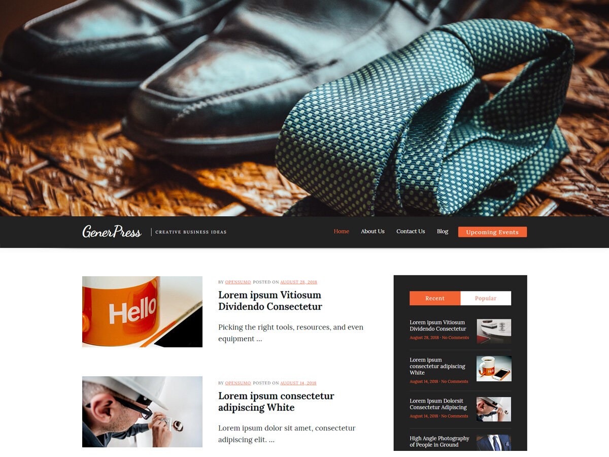 GenerPress主题汉化包