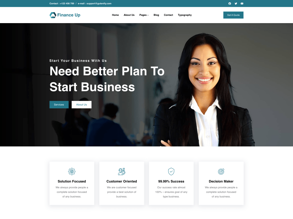 Gutenify Finance主题汉化包