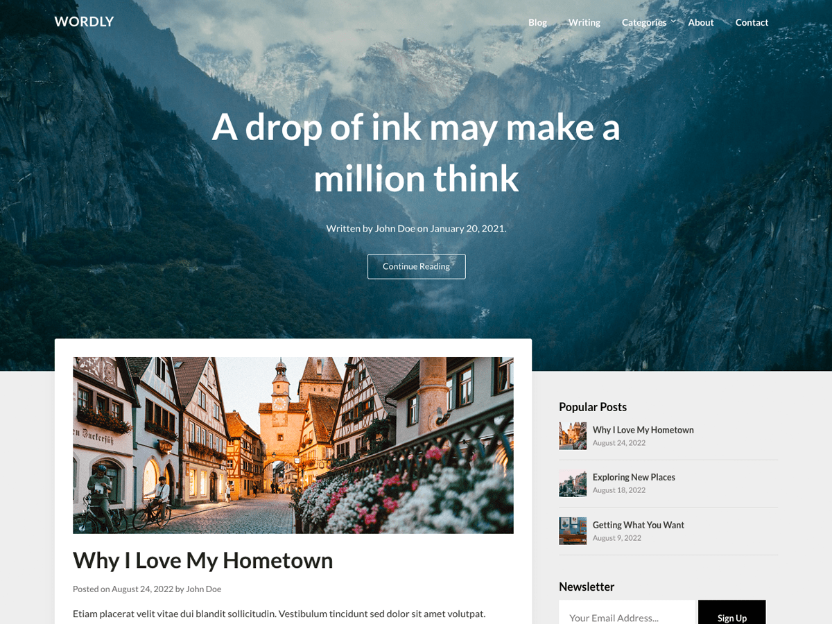 Wordly主题汉化包