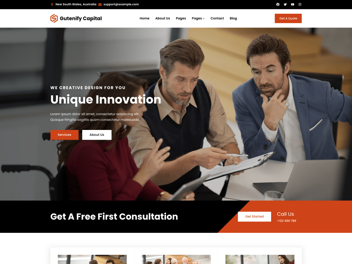 Gutenify Capital主题汉化包