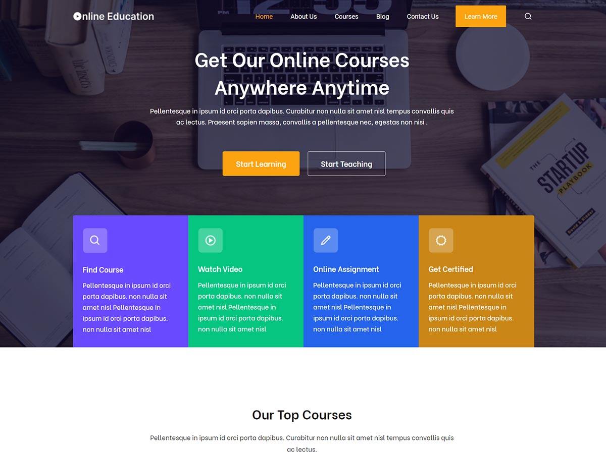 Online Education主题汉化包