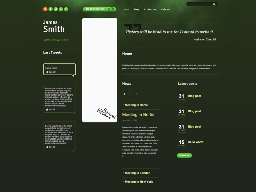 Politician主题汉化包