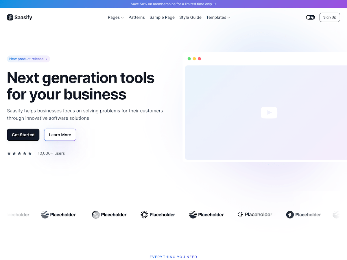 Saasify主题汉化包