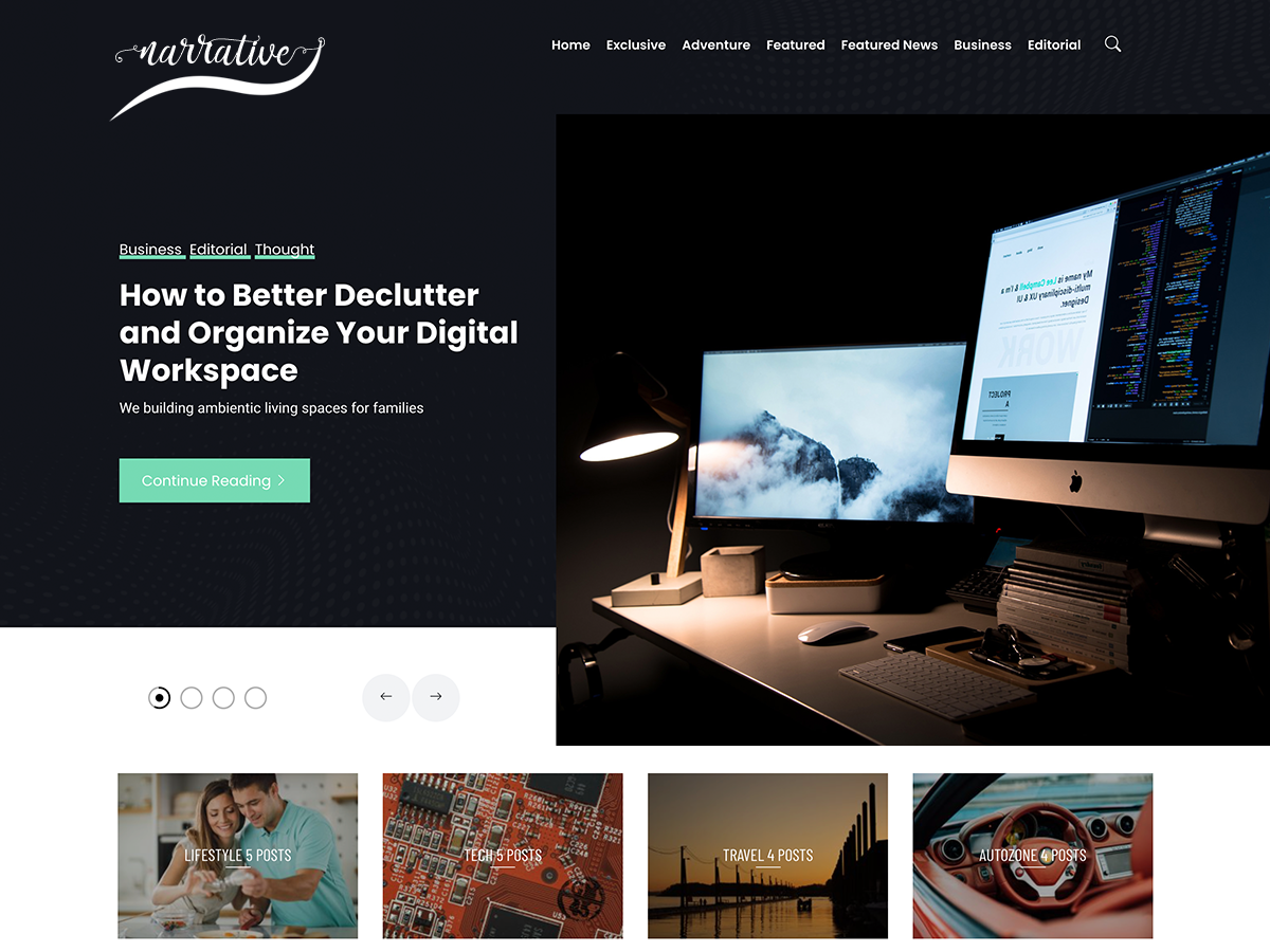 Narrative Lite主题汉化包