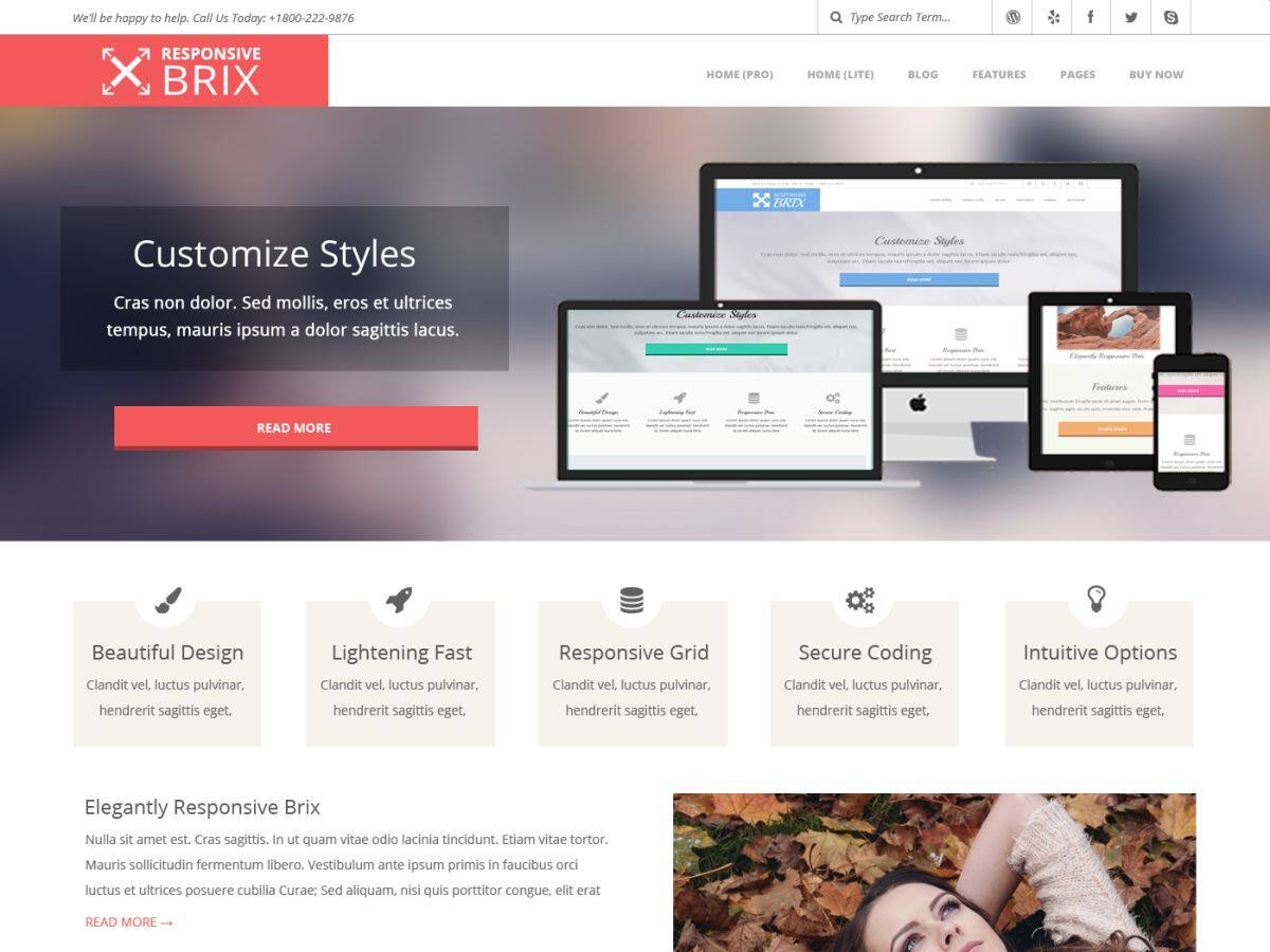 Responsive Brix主题汉化包