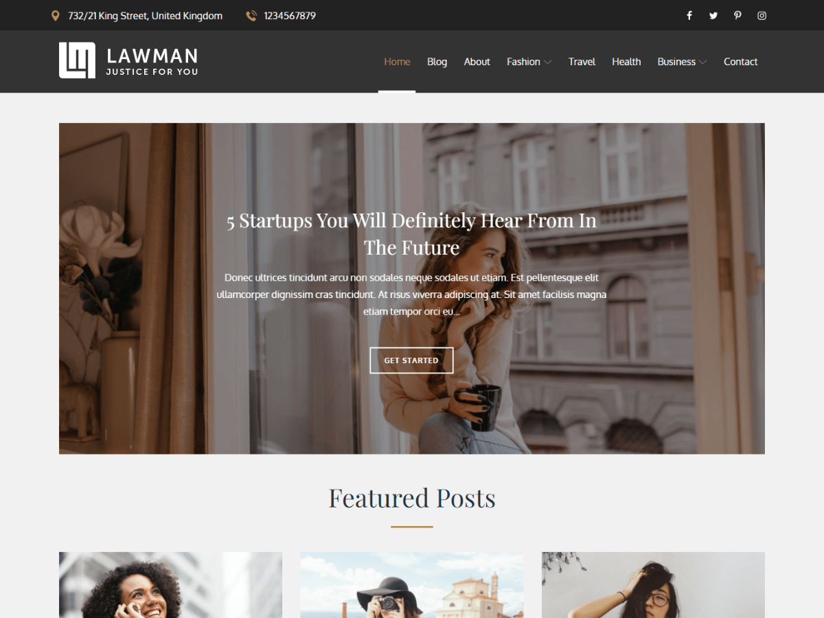 Lawman Blog主题汉化包