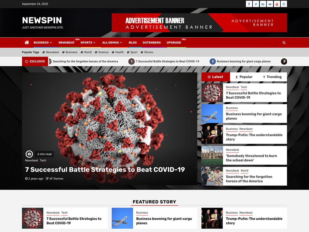 Newspin主题汉化包