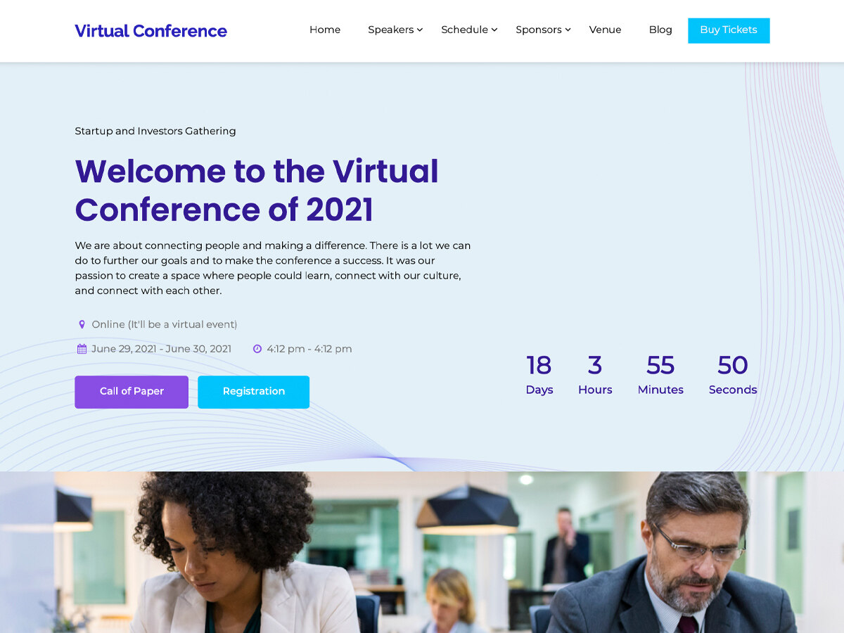 Virtual Conference主题汉化包
