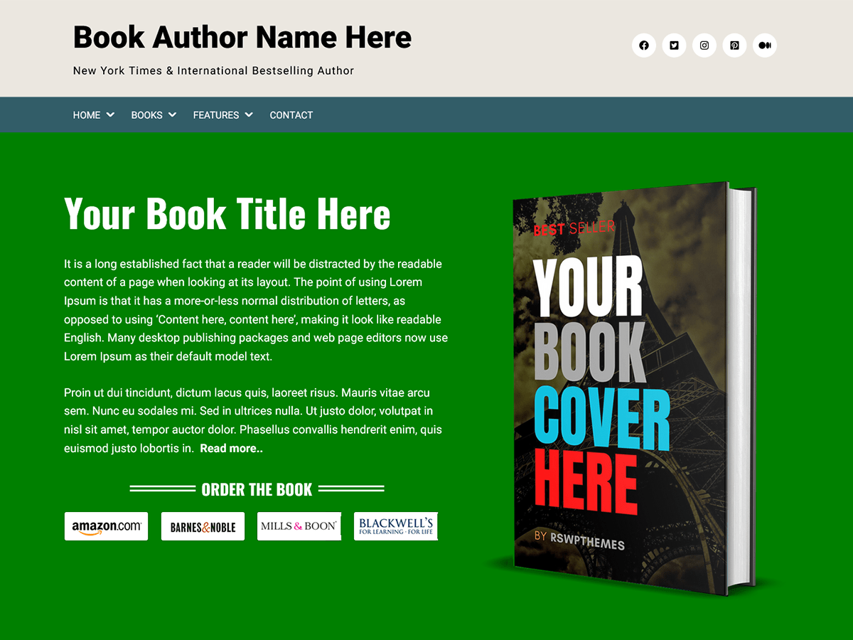 Author Portfolio主题汉化包