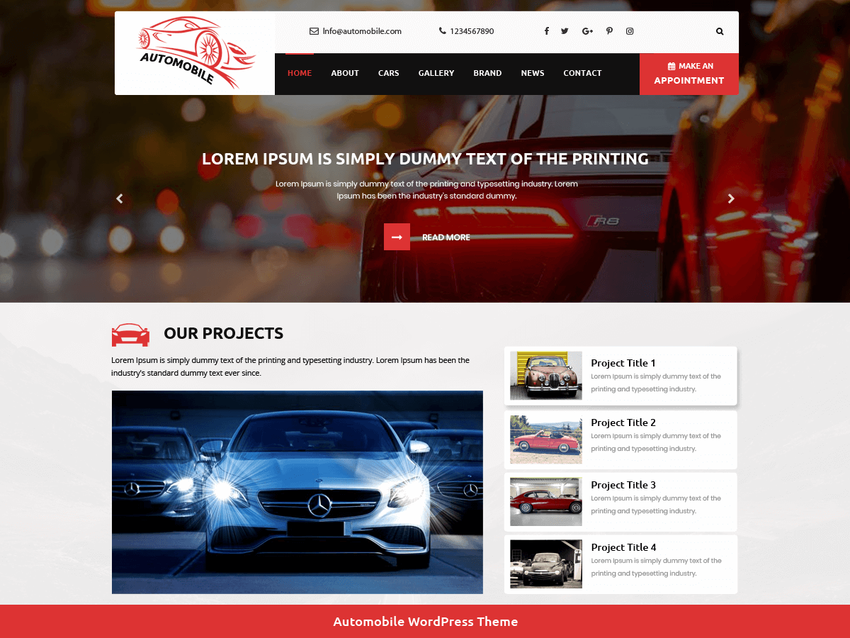 Automobile Car Dealer主题汉化包