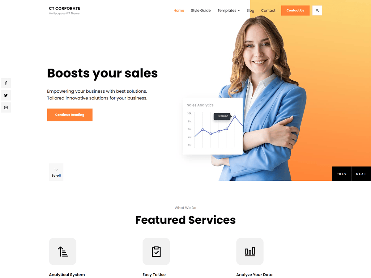 Catch Corporate主题汉化包