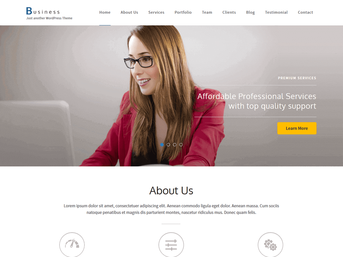 Business One Page主题汉化包