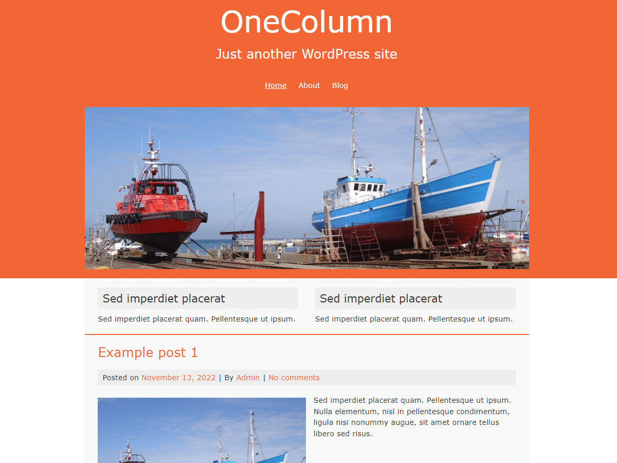 OneColumn主题汉化包