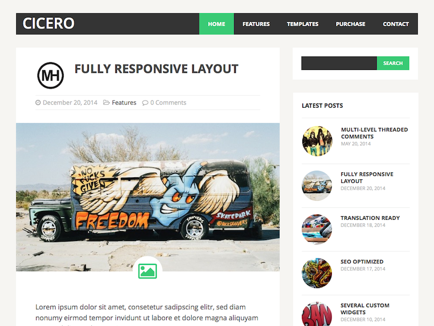 MH Cicero lite主题汉化包