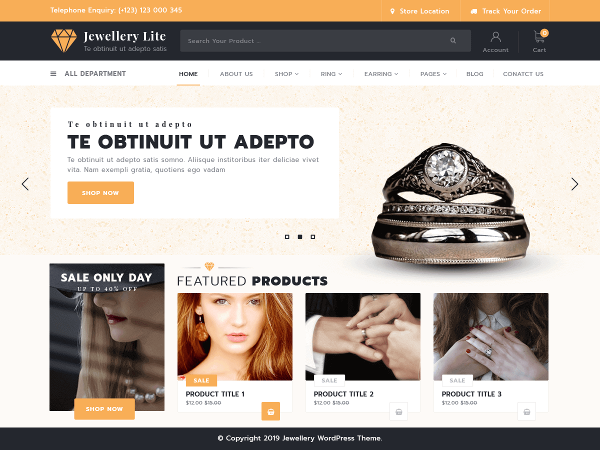 Jewellery Lite主题汉化包