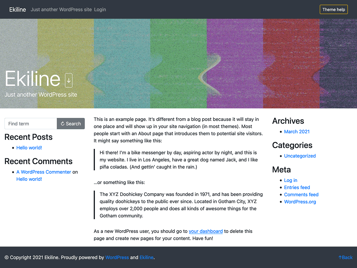 Ekiline主题汉化包