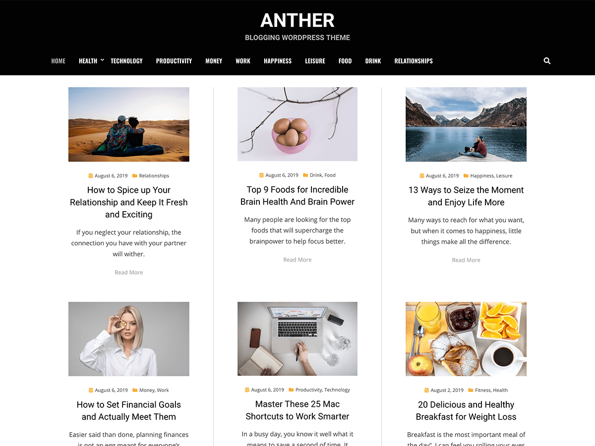 Anther主题汉化包