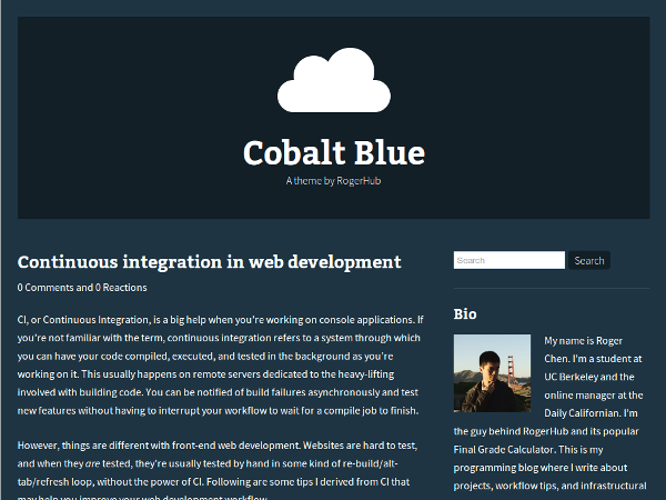 Cobalt Blue主题汉化包