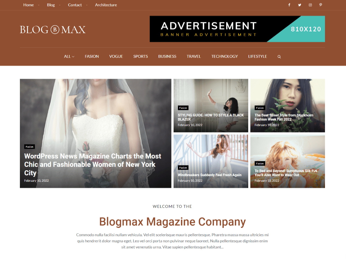 Blogmax News主题汉化包