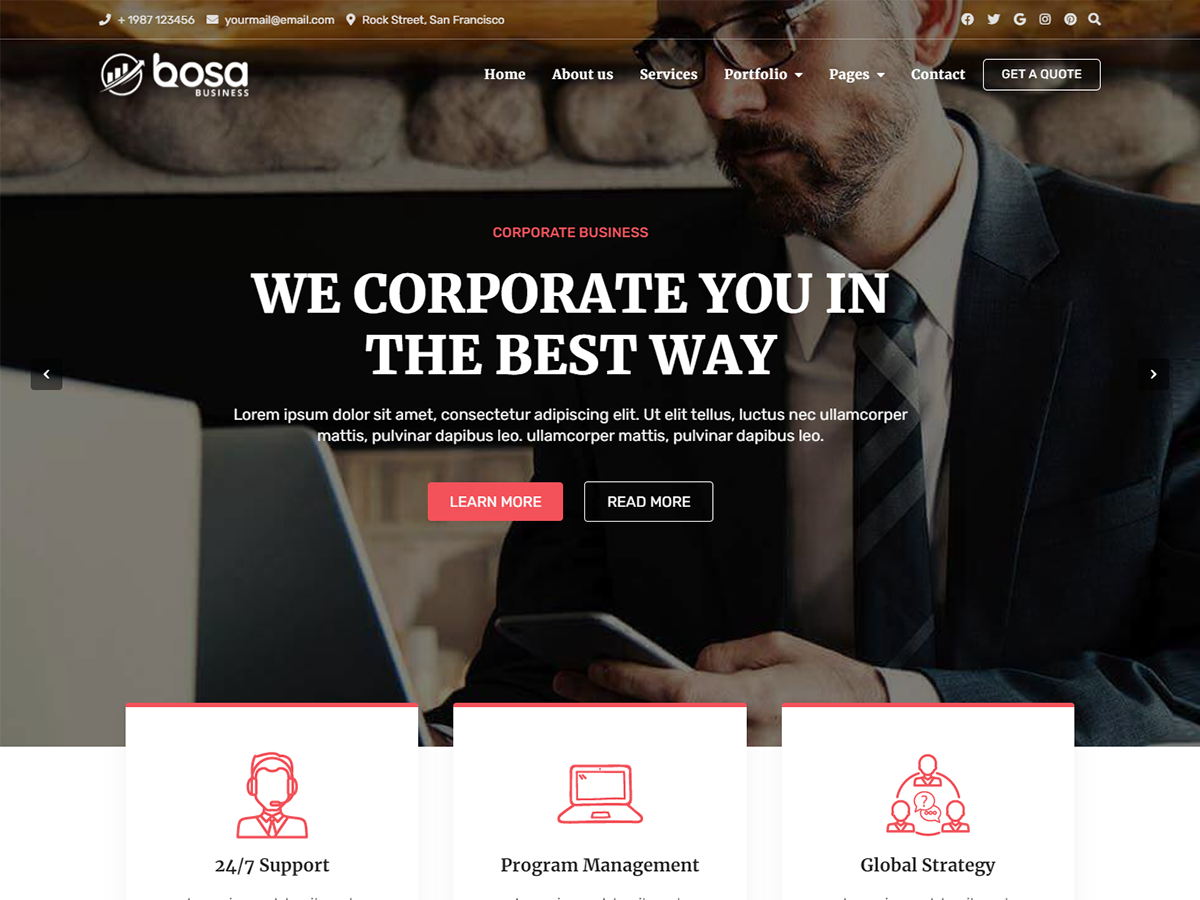 Bosa Corporate Business主题汉化包