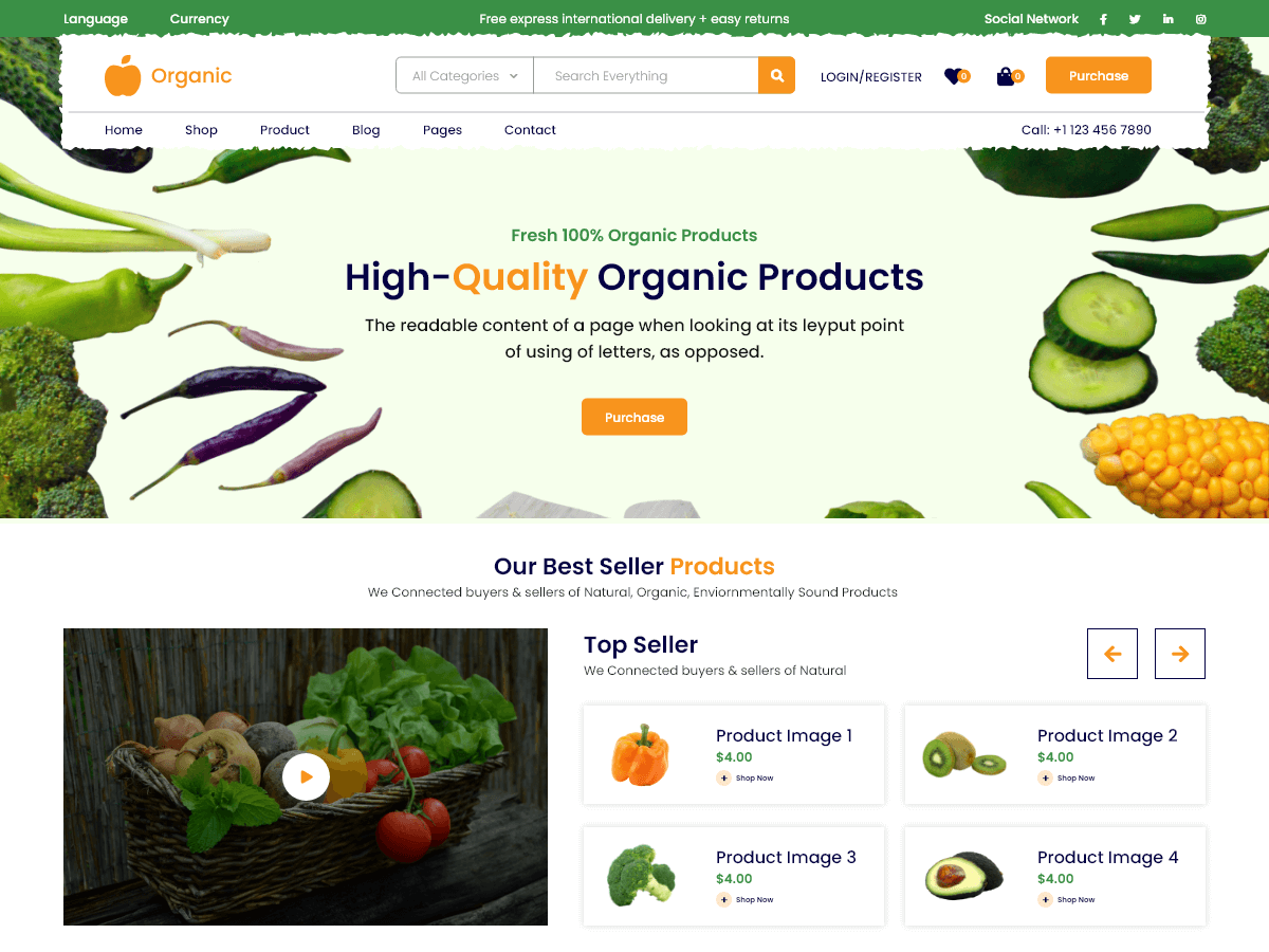Organic Market主题汉化包