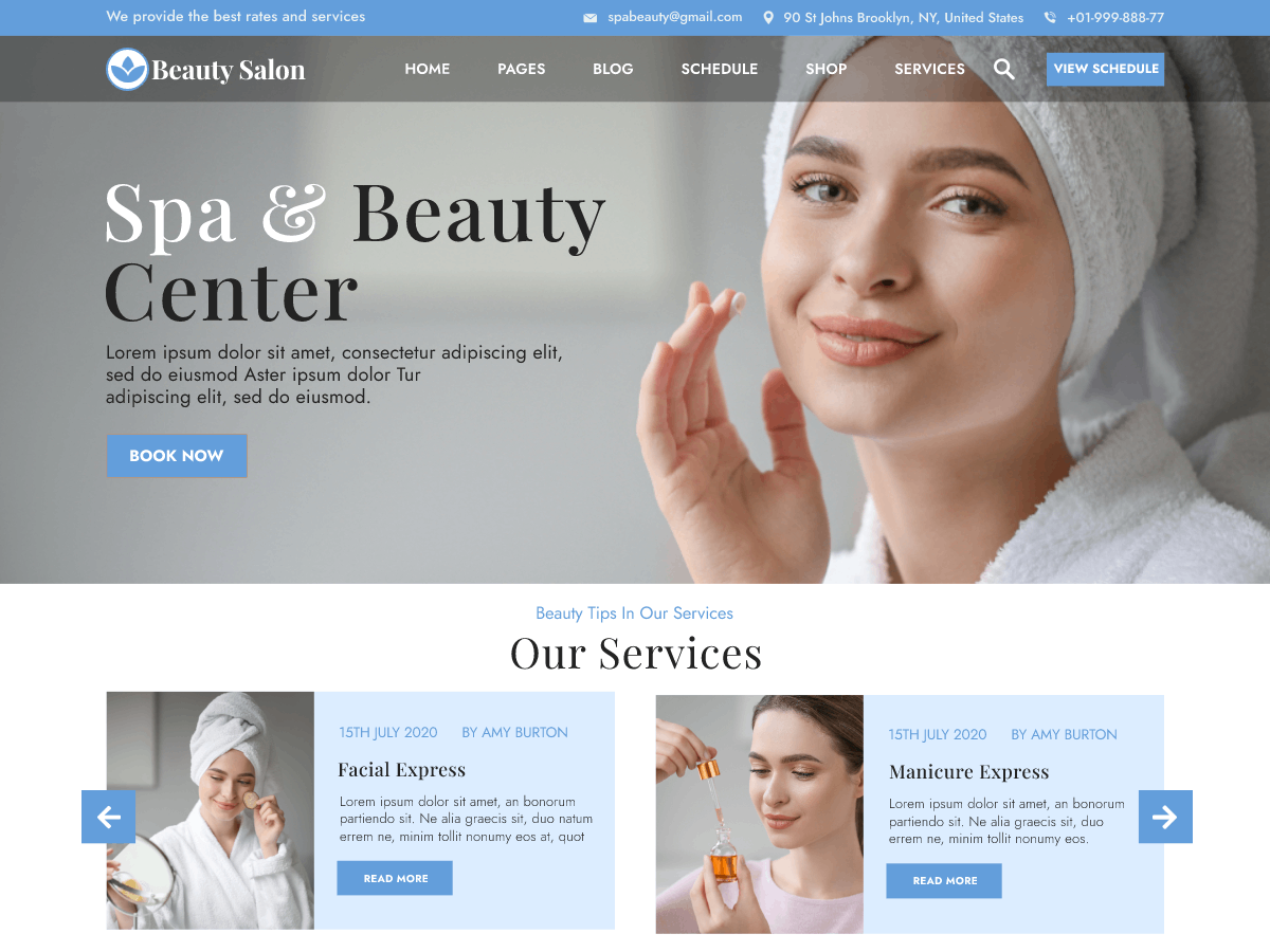 Beauty Salon Spa主题汉化包