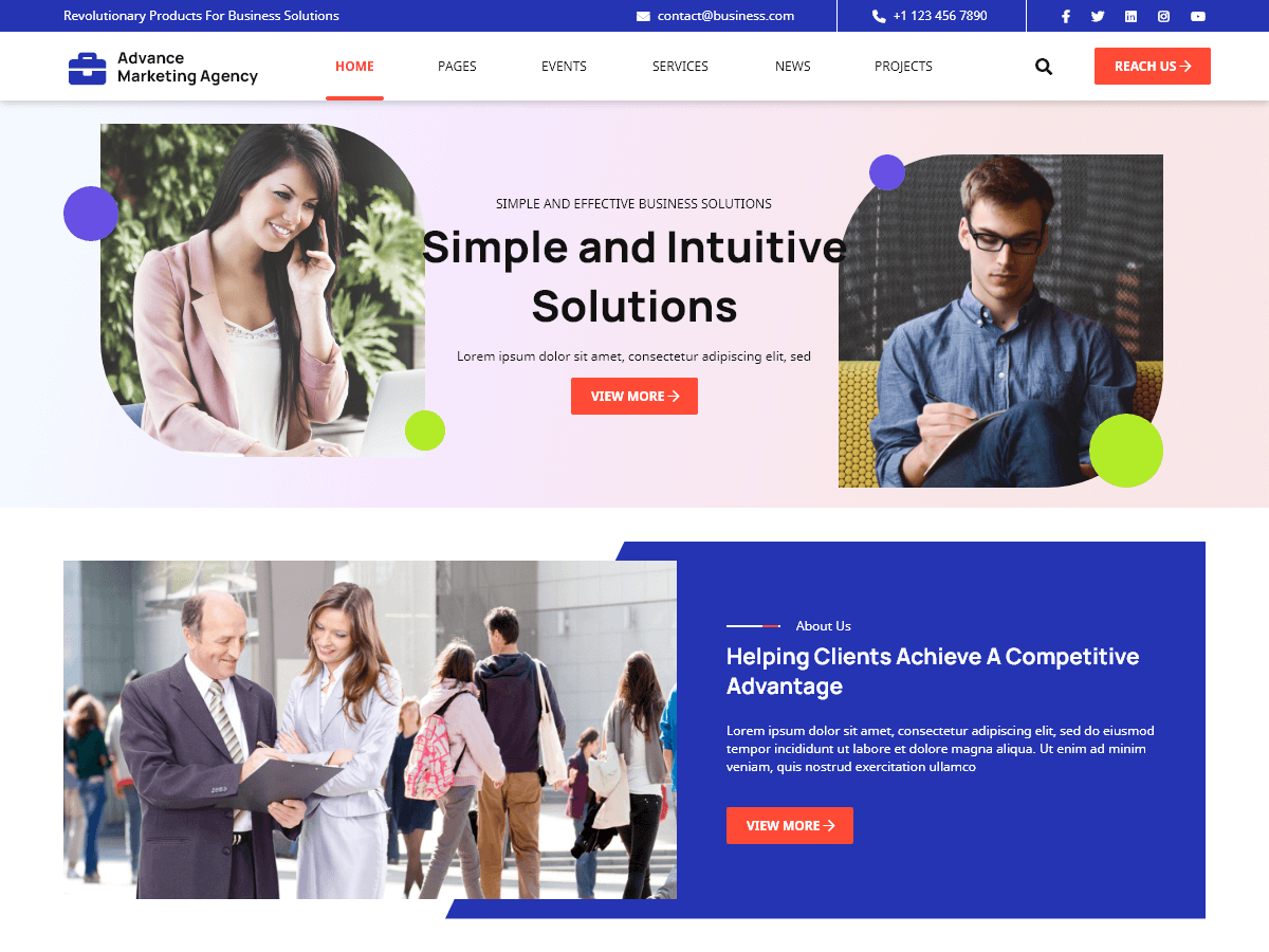 Advance Marketing Agency主题汉化包