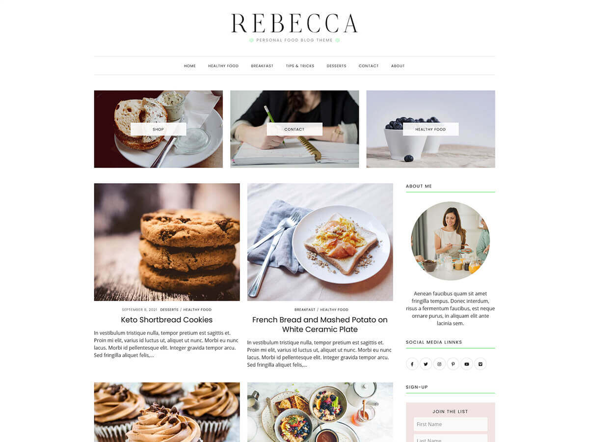 RebeccaFood主题汉化包
