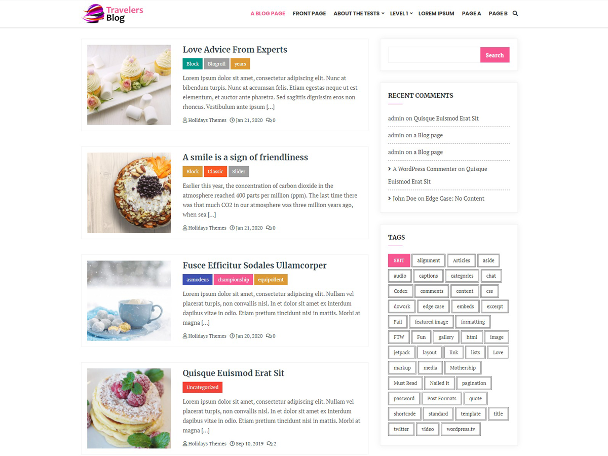 Travelers Blog主题汉化包