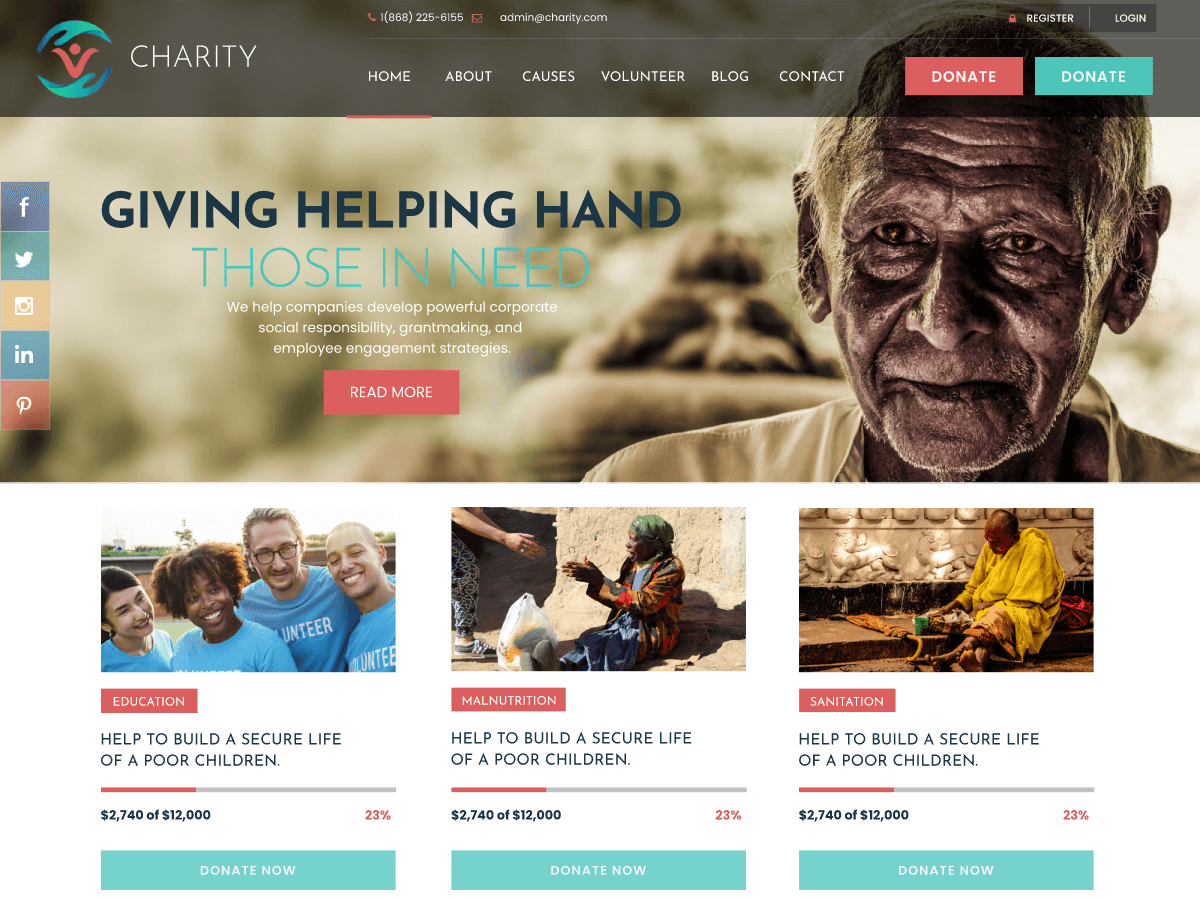 NGO Organization主题汉化包