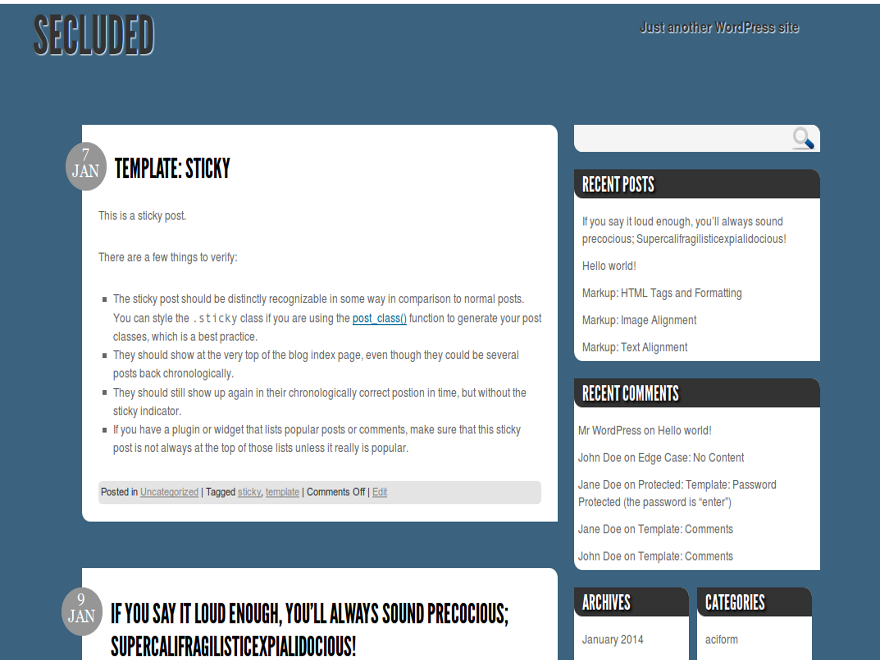 Secluded主题汉化包